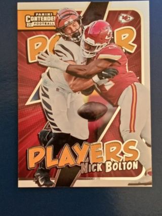 Kansas City Chiefs Nick Bolton Football Card