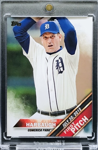 Jim Harbaugh - 2016 Topps First Pitch S2 #FP-7 - Detroit Tigers [AA049]