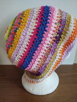 Hand Crocheted Cotton  Bucket Hat 