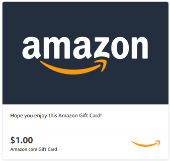 1$ Amazon E-Giftcard