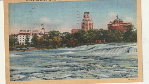 Vintage Used Postcard: 1944 American Rapids, Niagara Falls, NY