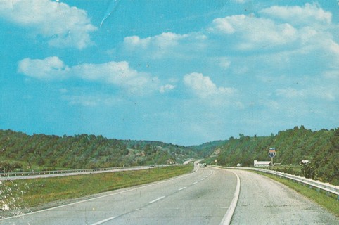 Vintage Unused Postcard: z: Interstate 77, OH/VA