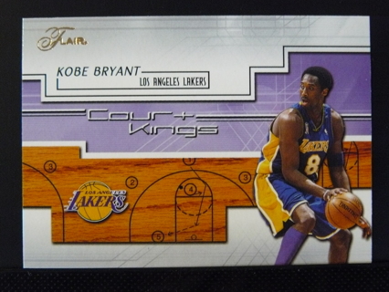 2002-03 Fleer Flair "Court Kings" #1 Kobe Bryant (Lakers)