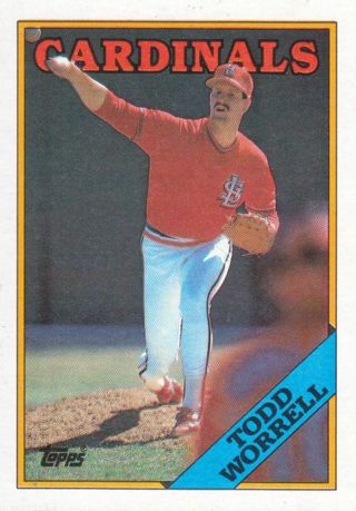 Todd Worrell 1988 Topps St. Louis Cardinals