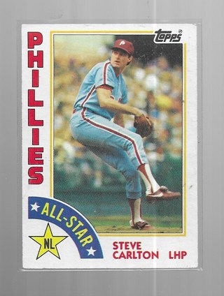 1984 TOPPS STEVE CARLTON #395 (HOF)