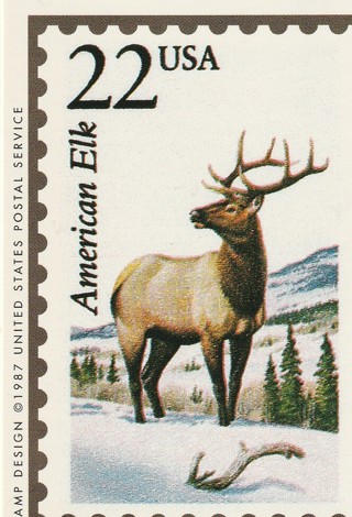 Vintage Wildlife America Collector/Trade Card: American Elk