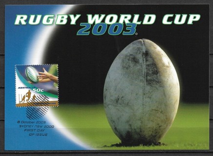 2003 Australia Sc2199 Rugby World Cup: Ball maxi card