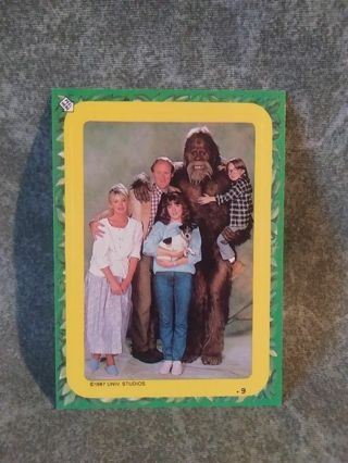 Harry And The Hendersons Trading Card Puzzle/ Sticker # 9