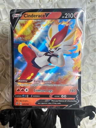 Cinderace V 035/192, Rebel Clash, Pokemon, LP