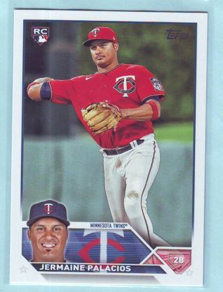 2023 Topps Jermaine Palacios ROOKIE Baseball Card # 56 Twins