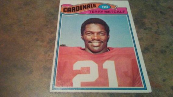 1977 TOPPS TERRY METCALF ST. LOUIS CARDINALS FOOTBALL CARD# 345