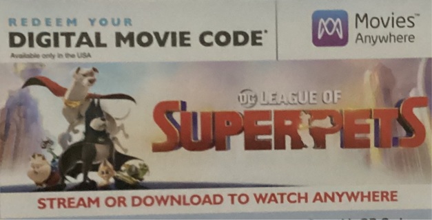 DC League of Superpets 4K Code