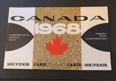 canada 1968 souvenir card