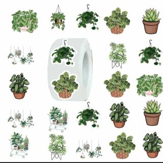 ➡️⭕(10) 1" PLANT STICKERS!! (SET 1 of 5)