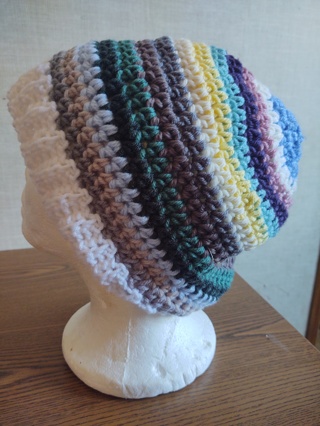 Hand Crocheted Slouch Hat 