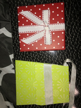 TWO Unique Gift Card Holders 