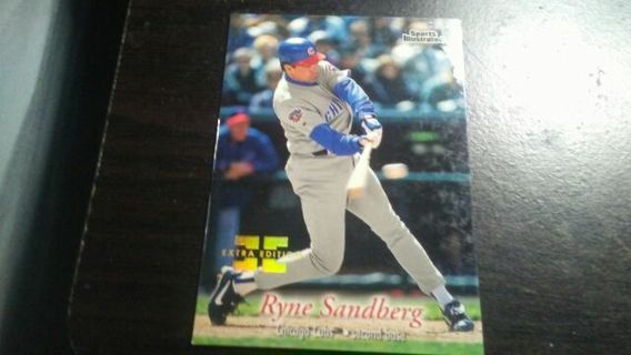 1997 FLEER/SPORTS ILLUSTRATED EXTRA EDITION RYNE SANDBERG SERIAL# D CUBS BASEBALL CARD# 95