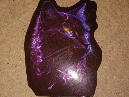 Cat Cute one new nice vinyl lab top sticker no refunds regular mail high quality!