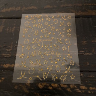 3D Gold Nail Stickers