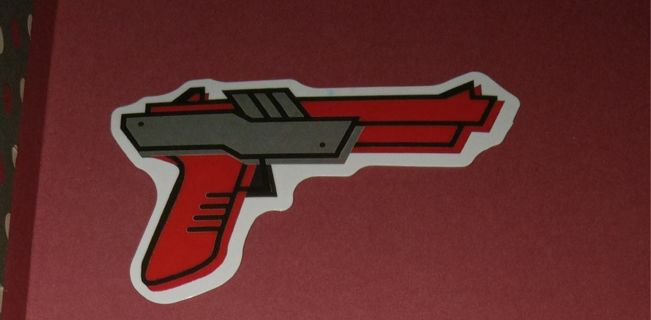 Nintendo gun sticker