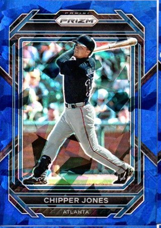 2023 Panini Prizm Chipper Jones Blue Ice