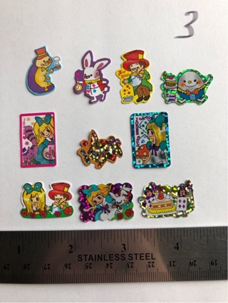 Alice in wonderland 10 stickers lot 3