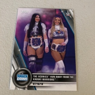 2020 Topps WWE Women's Division - [Base] #51  SmackDown - The IIconics Run Away from ...