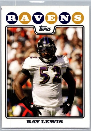 2008 Topps #245 Ray Lewis Baltimore Ravens