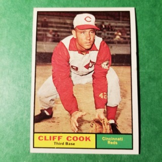 1961 - TOPPS BASEBALL CARD NO. 399 - CLIFF COOK - REDS