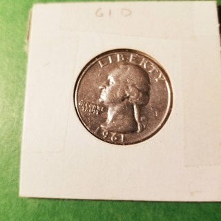 1961 - D  UNCIRCULATED Silver Washington Quarter 90% Silver