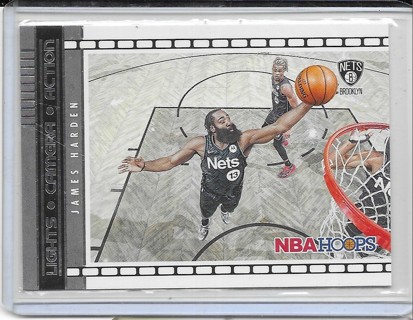 James Harden 2021-22 Hoops Lights Camera Action #19