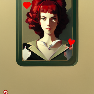 Listia Digital Collectible: Queen of hearts playing card