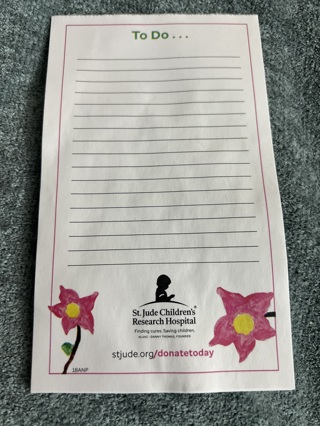 Brand New “TO DO” Note Pad To The Highest Bidder! Free To Ship!