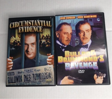 Circumstantial Evidence & Bulldog Drummond’s Revenge DVD movie lot 