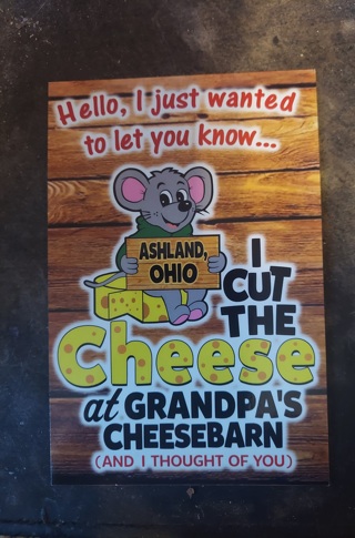 Grandpa's Cheesebarn Postcard 