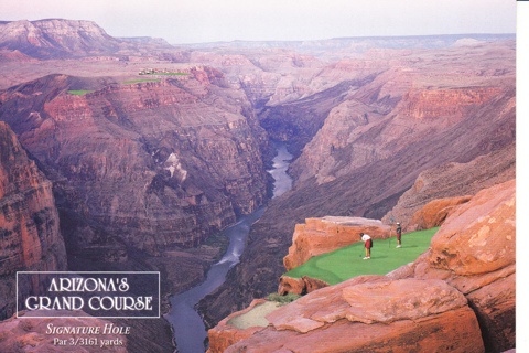 Vintage Postcard Arizona's Grand Course