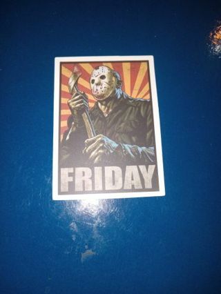 Jason Friday The 13th Horror Movie Reusable Waterproof Fade proof Sticker Decal