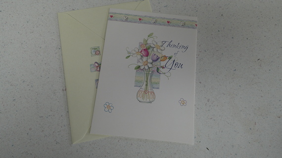 THINKING OF YOU Card with Envelope