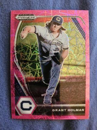 2021 Panini Prizm Draft Picks Pink Velocity Prizm Grant Holman