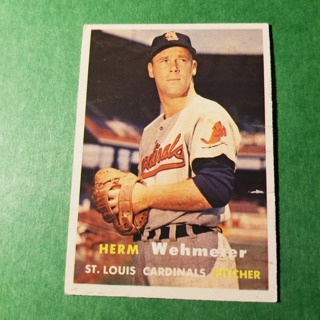 1957 TOPPS BASEBALL CARD - NO. 81 - HERM WEHMEIER - CARDINALS