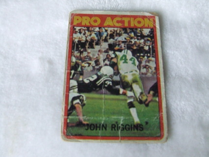 1972 John Riggins New York Jets Topps Card #126 Hall of Famer