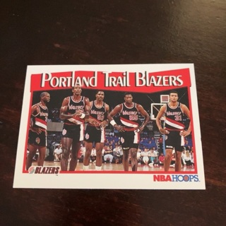 1991-92 NBA Hoops - [Base] #295 Portland Trail Blazers Team