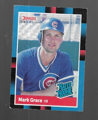 1988 DONRUSS MARK GRACE ROOKIE #40