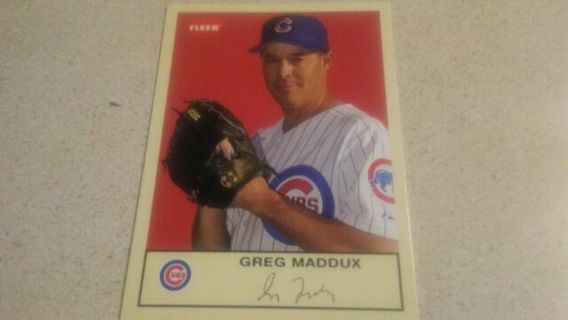 2005 FLEER GREG MADDUX CHICAGO CUBS BASEBALL CARD# 14