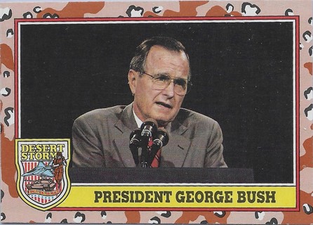 1991 Topps Desert Storm #177 President George Bush