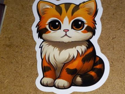 Cat Cute one new vinyl sticker no refunds regular mail only Very nice these are all adorable