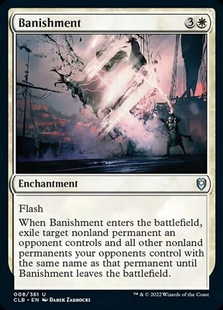 MTG Baldur's Gate *FOIL* U Banishment #008