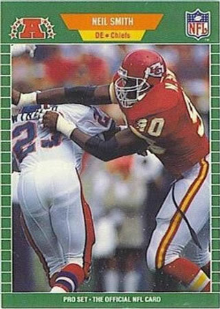 Tradingcard - NFL - 1989 Pro Set #180 - Neil Smith RC - Kansas City Chiefs