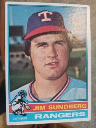 1976 TOPPS JIM SUNDBERG TEXAS RANGERS BASEBALL CARD# 226