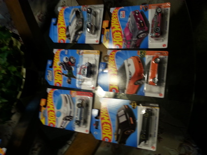 6 new hot wheels